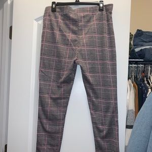 Pinstripe knit pants